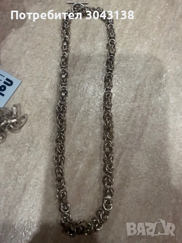 Сребърни ланци , снимка 2 - Колиета, медальони, синджири - 53359944