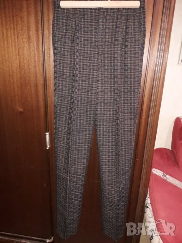 Нов мъжки юношески зимен панталон каре размер S-M, снимка 1 - Панталони - 31614048