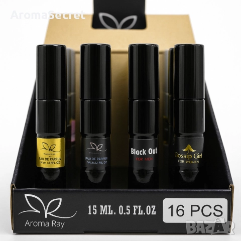 Лукс в джобен формат – 15 ml,  Изтънчени парфюми - 1 кутия = 16 броя, снимка 4 - Унисекс парфюми - 51981532