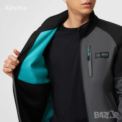 Mercedes AMG F1 Softshell - Оригинално мъжко софтшел яке , снимка 2 - Якета - 48984360