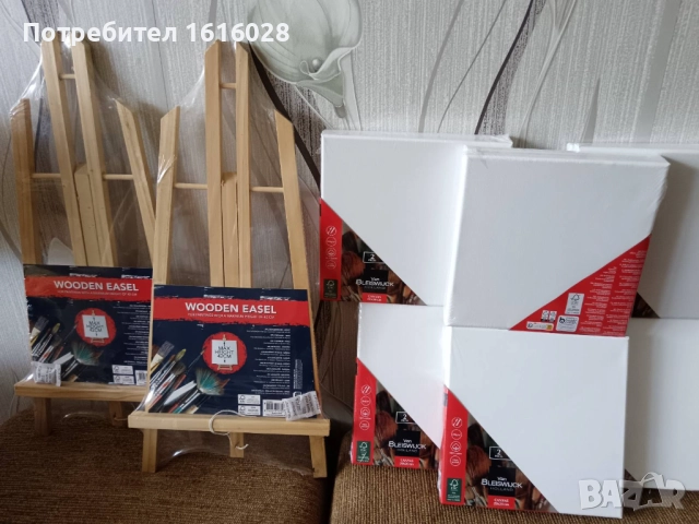 VAN BLEISWIJCK - Комплект от 2 броя Платна за рисуване.Стативи., снимка 3 - Картини - 44982757