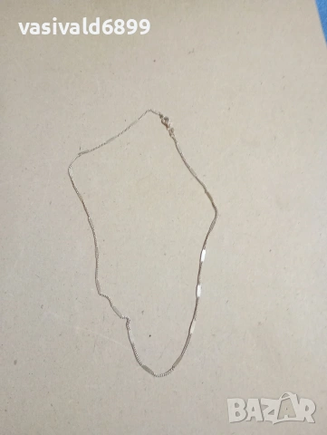 Посребрено синджирче , снимка 2 - Колиета, медальони, синджири - 53881936