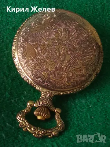 ВИНТИДЖ КВАРЦОВ ДЖОБЕН ЧАСОВНИК с ОРНАМЕНТИРАН КАПАК - ПОСЕЙДОН ПОЗЛАТЕН 22067, снимка 16 - Джобни - 32904992