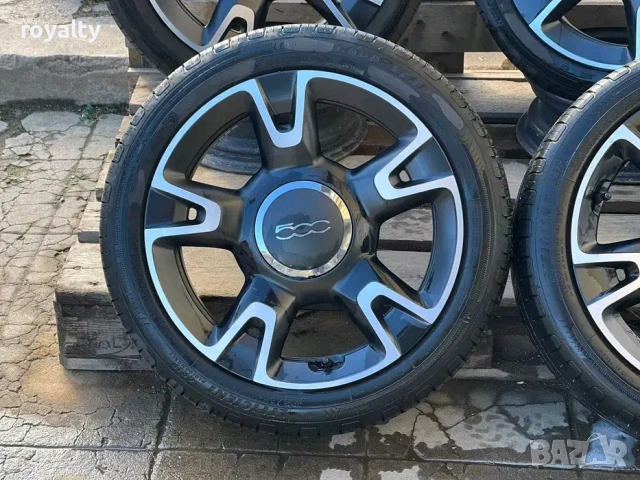 4х98 Джанти 16 Цола Fiat 500 4x98 Фиат 500 ЕТ 35 J 6.5 ЦО 58.1, снимка 3 - Аксесоари и консумативи - 53223073