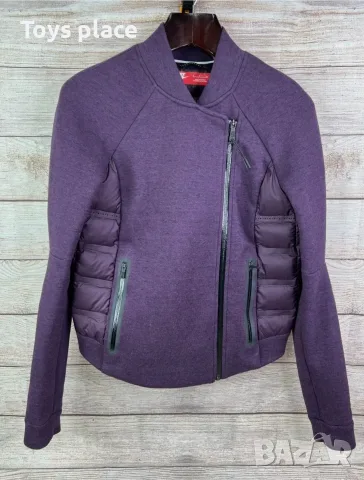 Дамско яке Nike Aeroloft 800 Down Tech Fleece, размер S, лилаво яке бомбър