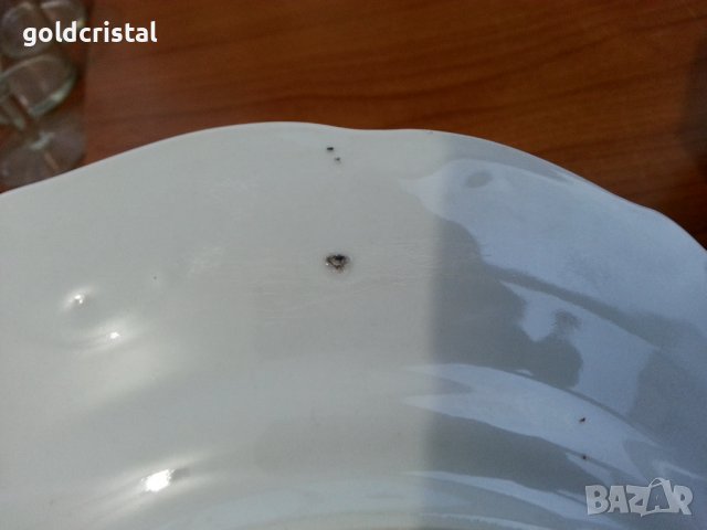 Стар български порцелан чинии плитки , снимка 4 - Антикварни и старинни предмети - 37693476