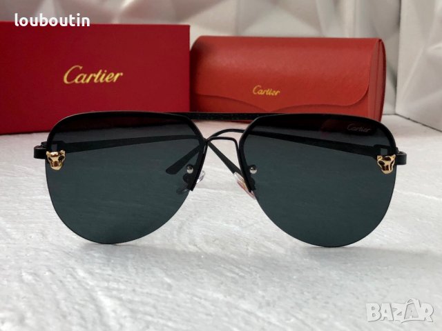 Cartier 2023 мъжки слънчеви очила авиатор унисекс дамски слънчеви очила , снимка 2 - Слънчеви и диоптрични очила - 42756966