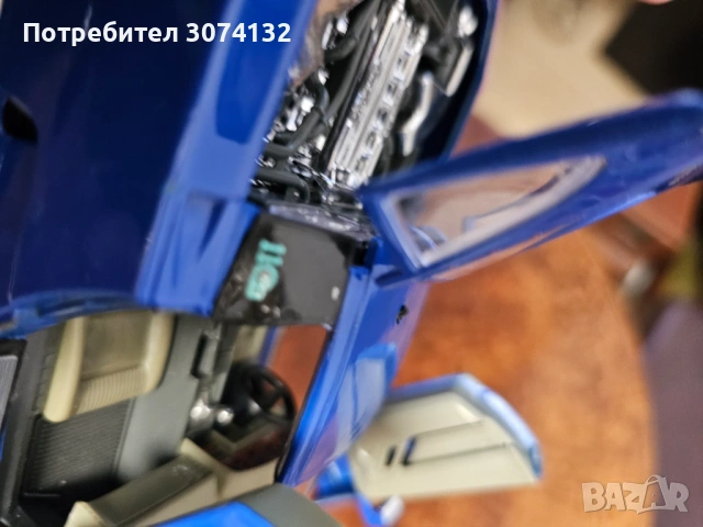 Метална колекционерска количка Bugatti ЕВ  110 1991 г. Мащаб 1 /24 на марката BBURAGO, снимка 3 - Колекции - 53209224