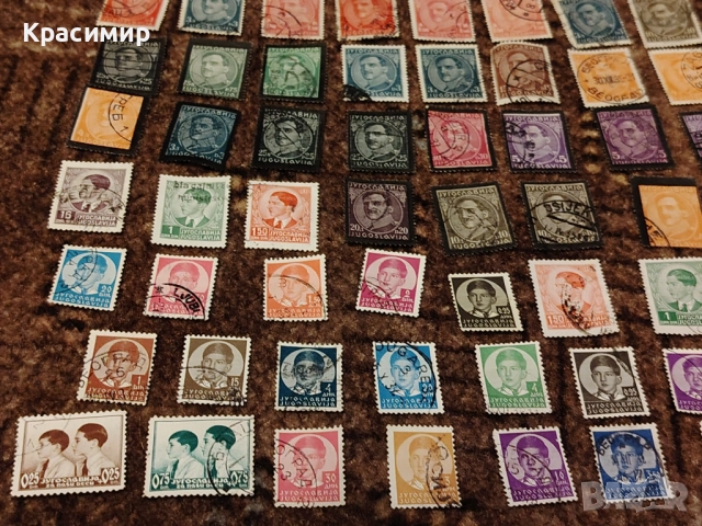 Крал Александър Караджорджевич и Петър. ПОЩЕНСКИ марки, снимка 4 - Филателия - 52921186