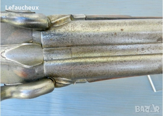 Антика пушка Капсулна двуцевка 20 кал, снимка 2 - Колекции - 54213009