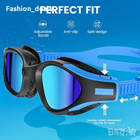 Нови Унисекс очила за плуване с UV защита, против мъгла и без течове, снимка 3 - Водни спортове - 40539024