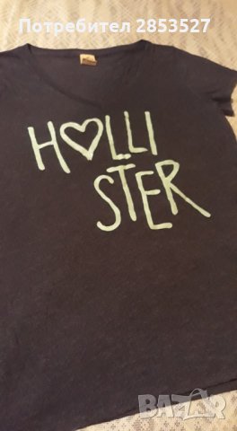 Hollister Тениска с щампа, снимка 3 - Тениски - 32111540