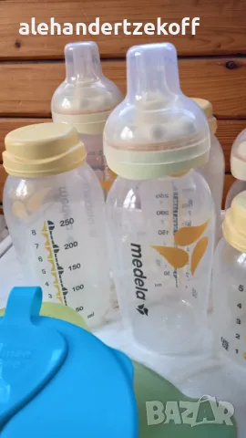 Шишета биберони и аксесоари за бебета Medela, снимка 3 - Аксесоари за кърмачки - 48967106