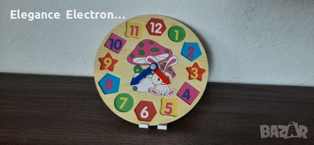 Детски часовник за учене на времето. , снимка 3 - Образователни игри - 37778085