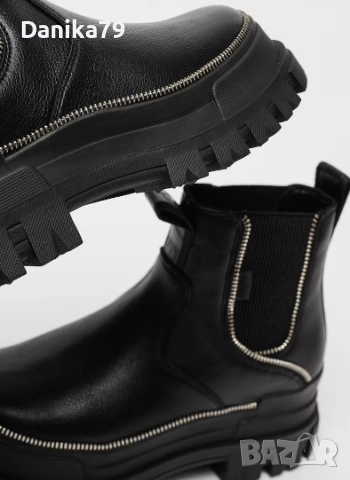 Buffalo - Боти от еко кожа с масивна подметка, снимка 8 - Дамски боти - 52395460