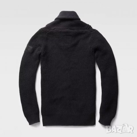 G-Star Raw Avihu Shawl Knit Mazarine Blue Мъжки Пуловер Размер M/L, снимка 14 - Пуловери - 35460849