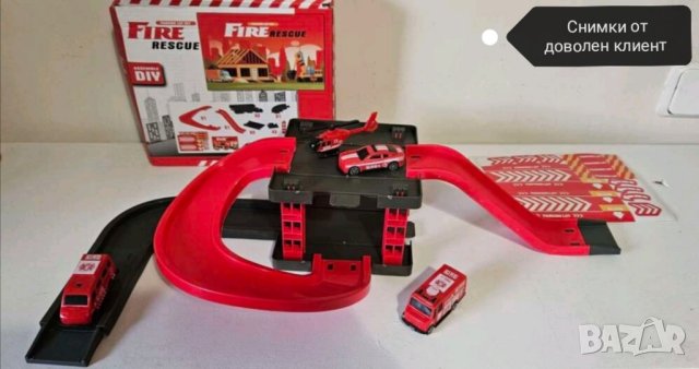 Паркинг на две нива с колички и хеликоптер, снимка 9 - Коли, камиони, мотори, писти - 42522458