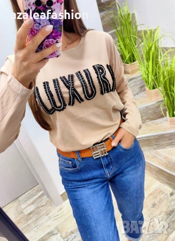 Дамска блуза Luxury, снимка 3 - Блузи с дълъг ръкав и пуловери - 51746295