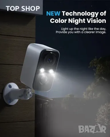 Акумулаторна камера със соларен панел FOAOOD DF 220, снимка 6 - Камери - 48485644