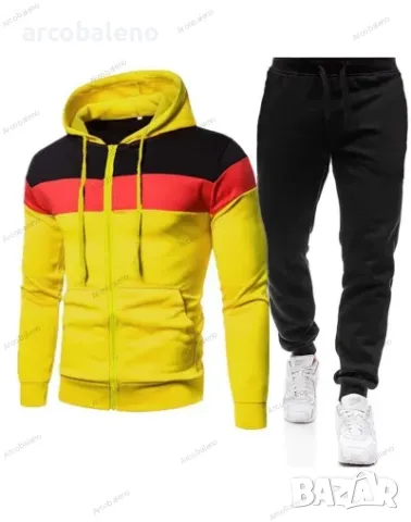 Мъжки комплект от две части, 5цвята, снимка 2 - Спортни дрехи, екипи - 39225853