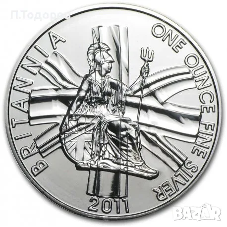 Сребро 1 oz Британия 2011