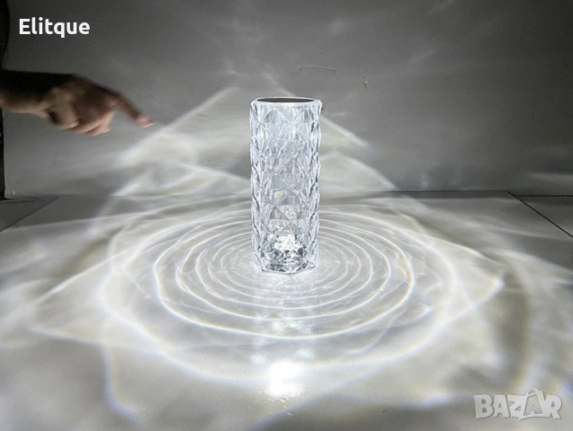 Декоративна настолна лампа - студено бяла светлина