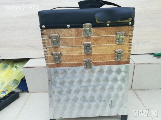 рибарски стол-дърво и алумин 0306251548, снимка 6 - Екипировка - 50535873