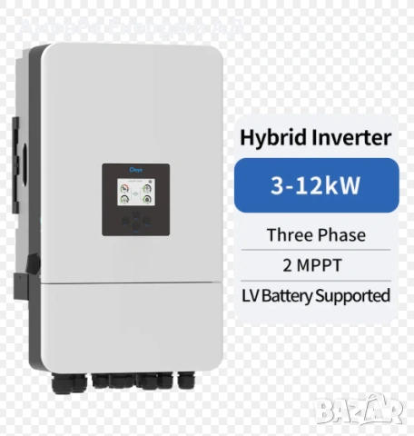 Трифазен хибриден инвертор Deye 12kW, нисковолтов, 2 MPPT тракера, снимка 4 - Друга електроника - 53993893