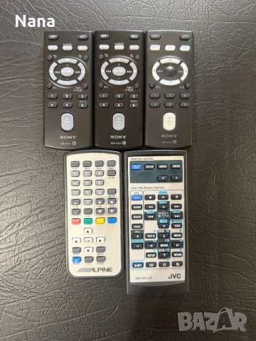 Дистанционни Кар аудио SONY, JVC,ALPINE 20 лв за брой, снимка 2 - Радиокасетофони, транзистори - 51058743