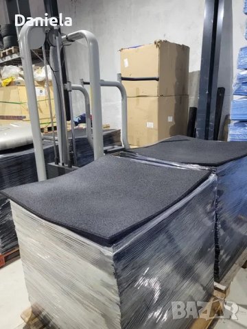 Настилка кросфит 1м на 1м 2см подова гумена настилка crossfit gym, снимка 3 - Фитнес уреди - 37114830