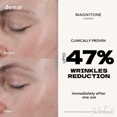 Устройство за тонизиране на лице Magnitone Pebble Pro с микроток и LED, снимка 2 - Други - 51891464