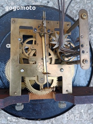 часовник "JUNGHANS" +махало+ключ Стар, ретро винтидж арт старинен античен стенен часовник, маховик , снимка 13 - Антикварни и старинни предмети - 37477488