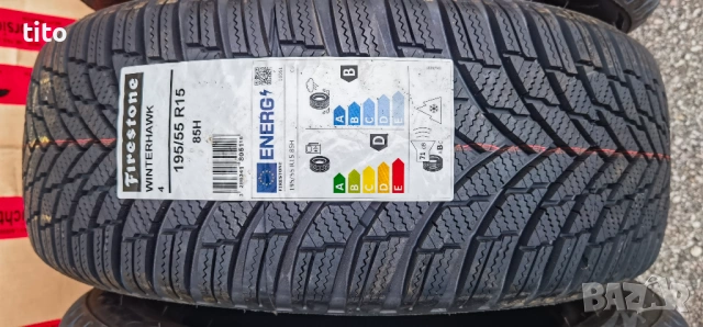195 55 15 FIRESTONE WINTERHAWK-4, снимка 3 - Гуми и джанти - 54048539