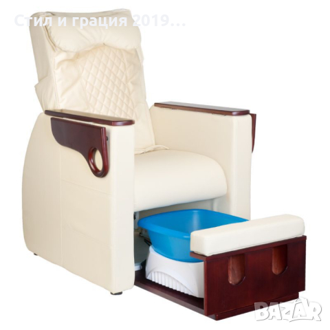 Стол за педикюр Azzurro 101 с масаж - бежово/черно, снимка 6 - Педикюр и маникюр - 44532270