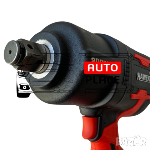 Пневматичен ударен мини гайковерт с къс шпиндел 3/4“ 2000Nm HAWEK, снимка 3 - Други инструменти - 54049239