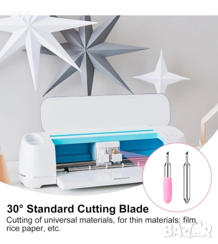 Комплект от 5 прецизни 30-градусови режещи ножчета за Cricut Joy,, снимка 6 - Други стоки за дома - 54045596
