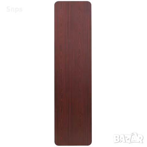 Сгъваема маса за обучение и събития от махагон, цвят меламинкафява, снимка 5 - Маси - 49615317