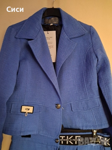 Спортно елегантен костюм с пола на плисета, снимка 7 - Костюми - 52716610