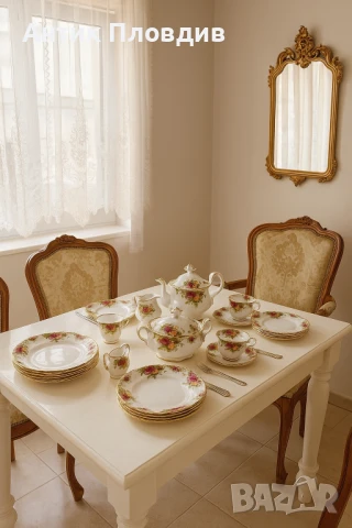 Луксозен сервиз Royal Albert Old Country Roses за 6 души, 50части, снимка 1