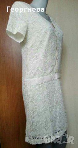 Френска НОВА рокля, цвят екрю👗🍀М, M/L👗🍀 арт.364, снимка 10 - Рокли - 28041093