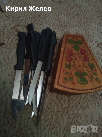 Дървена поставка за ножове 50688, снимка 10 - Антикварни и старинни предмети - 52070392