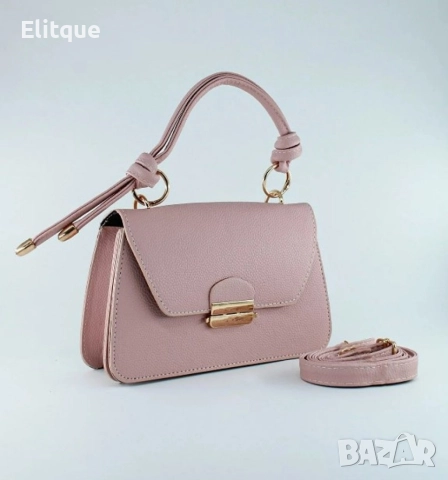 Елегантна фешън чанта с авнгардни дръжки в модерни цветове, снимка 7 - Чанти - 52896013