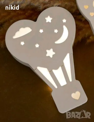 Въздушен балон силиконов молд за led лампа смола гипс фондан шоколад, снимка 4 - Форми - 50133749