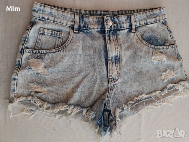 L Дънкови къси панталонки , снимка 10 - Къси панталони и бермуди - 50753349
