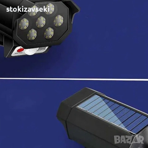 Соларна лампа камера BK-36 DRAGON 1200W - сензор за движение, снимка 4 - Соларни лампи - 54082657