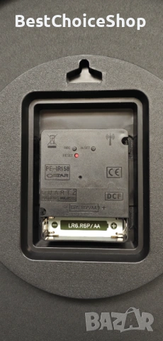 Стенен часовник - 30 см.радиоуправляем, големи светещи в тъмното цифри, безшумен, снимка 3 - Други - 54153961