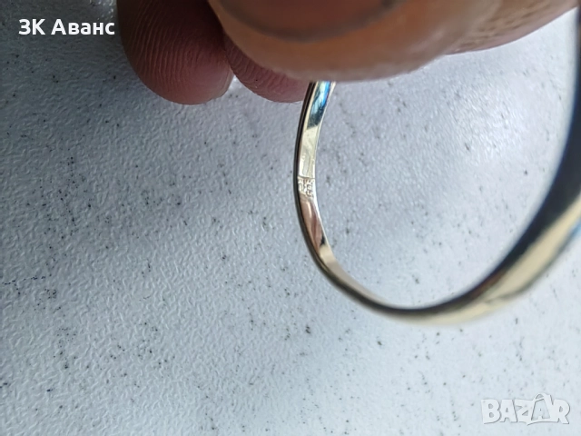 дамски златен пръстен- 1,7гр(585), снимка 4 - Пръстени - 52823538