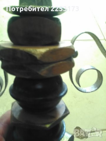 Ръчно изработен свещник, снимка 4 - Декорация за дома - 29822452