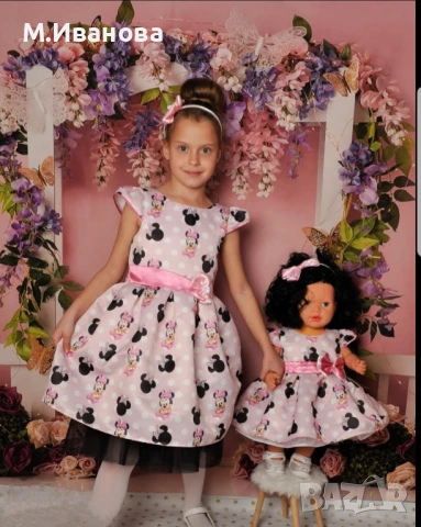 Детска рокля Мини Маус 1,2,3,4,5,6,7,8,9,10 години, снимка 6 - Детски рокли и поли - 50980406