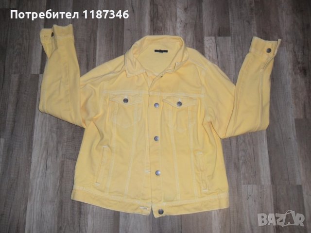 жълто дънково яке, снимка 1 - Якета - 42202355